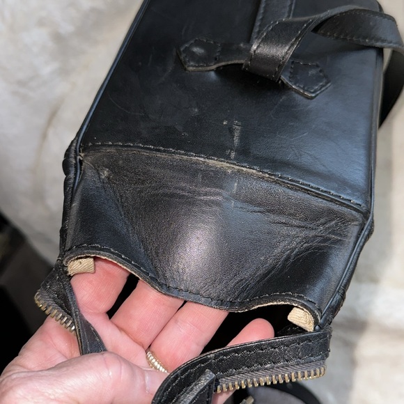 CHRISTIAN DIOR Black Vintage Trotter lunchbox bag Very unique & rare with key - Picture 11 of 13